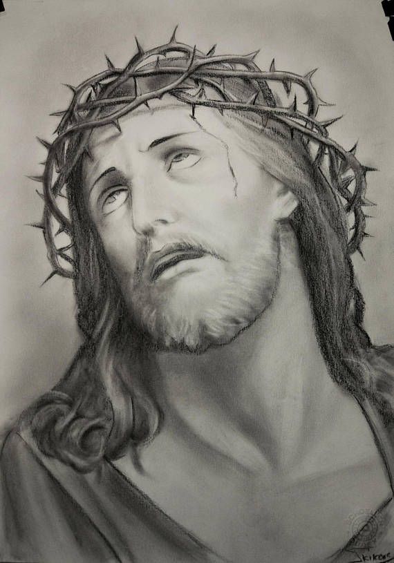 Jesus On The Cross Pencil Drawing at GetDrawings | Free download