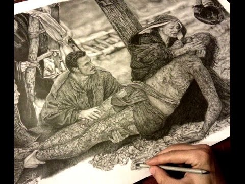 480x360 You Raise Me Up Pencil Drawing For Jesus From Passion