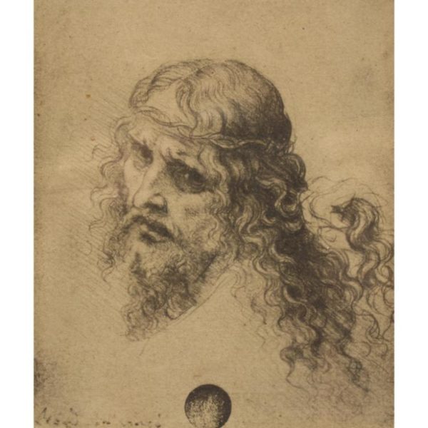 600x600 Etching Of Leonardo Da Vinci's Christ Figure Worthington Galleries