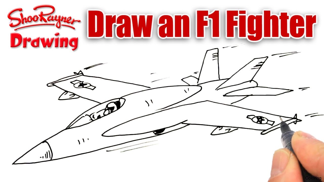 Jet Fighter Drawing at GetDrawings | Free download