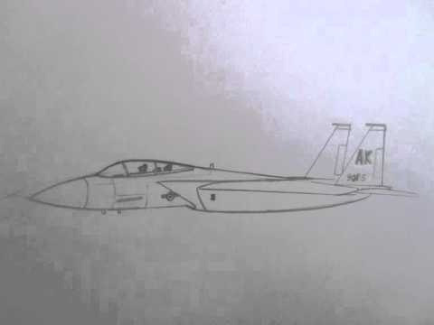 480x360 How To Draw Military Vehicles F 15 Strike Eagle Fighter Jet