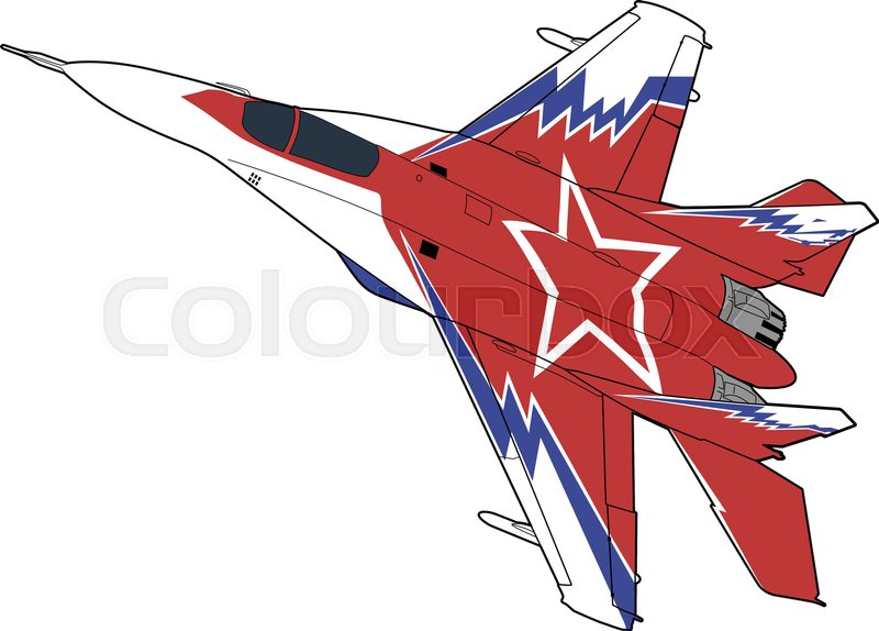 800x574 Landing Of Russian Jet Fighter Aircraft Mig 29. Technichal Draw