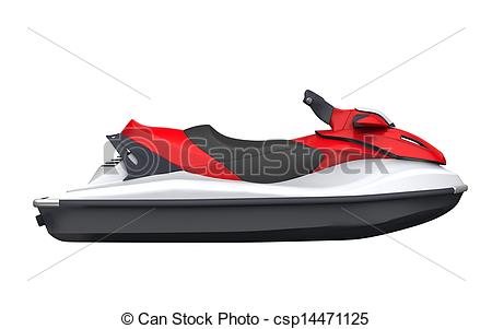450x301 Jet Ski Isolated On White Background Clip Art