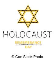 180x195 Holocaust Remembrance Day. Vector Card. Jewish Culture . Vectors