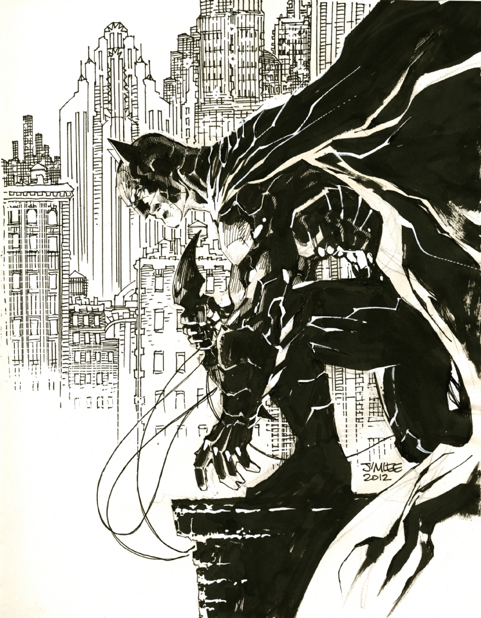 973x1250 Jim Lee Batman Sketch, In J L's Jim Lee Comic Art Gallery Room