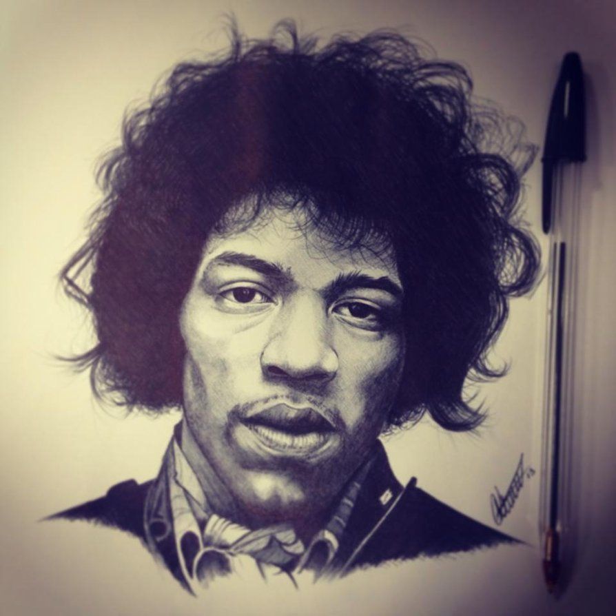 Jimi Hendrix Drawing at GetDrawings | Free download