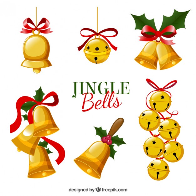 626x626 Jingle Bells Set Vector Free Download