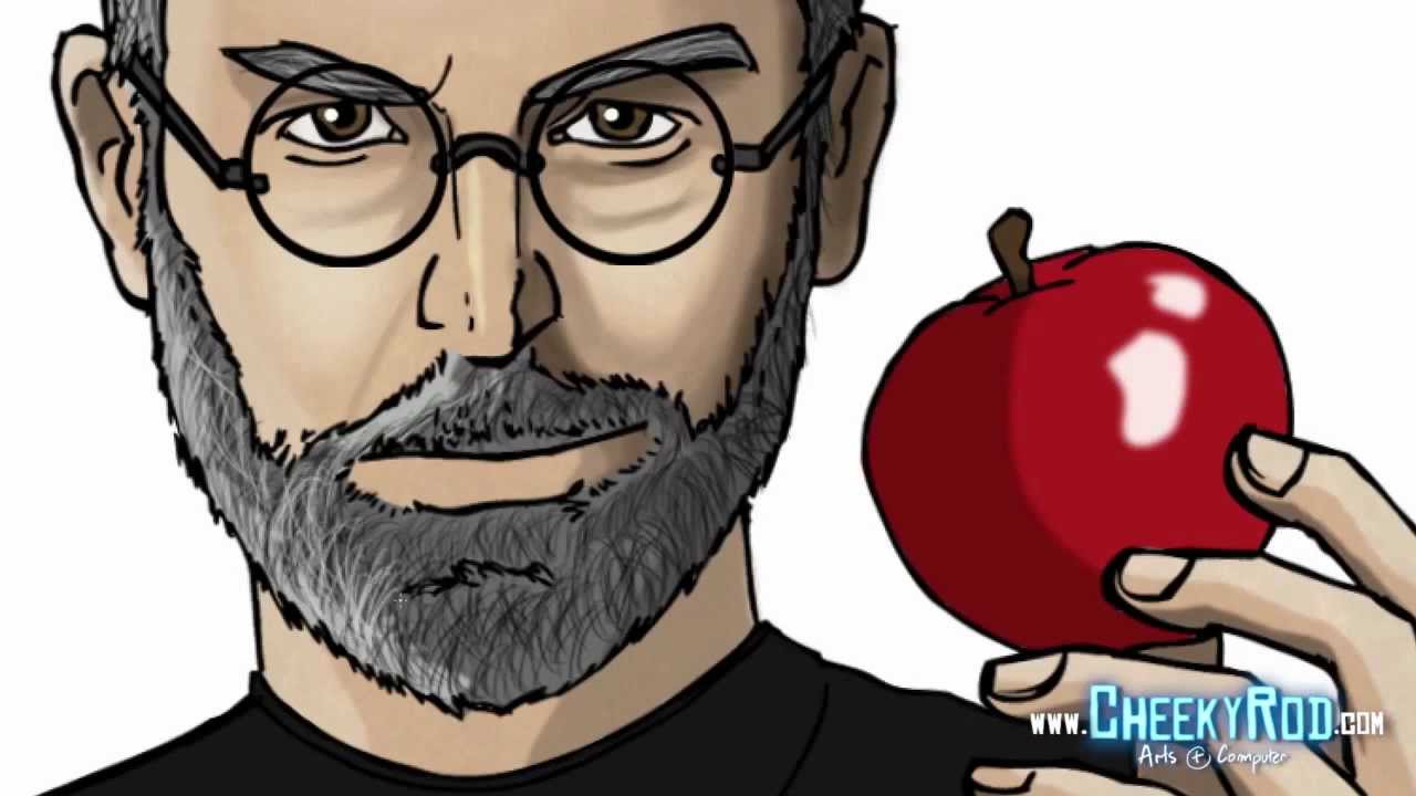 1280x720 Steve Jobs Speed Drawing