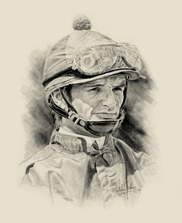 598x733 Horse Racing Jockey Pat Day By Paluso4art