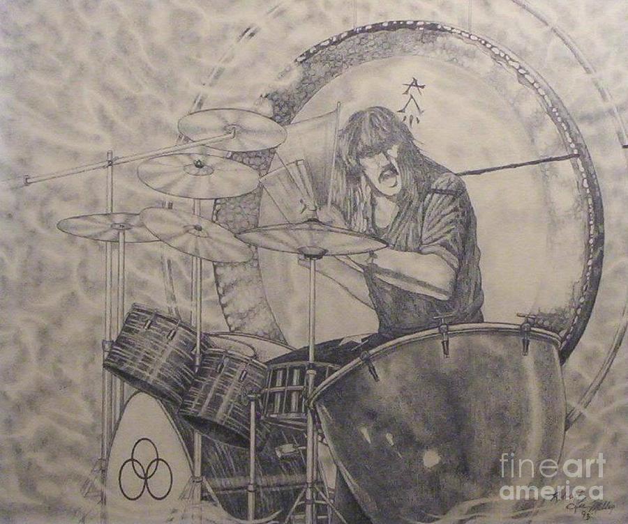 900x752 Moby Dick John Bonham Drawing By Robert Miller