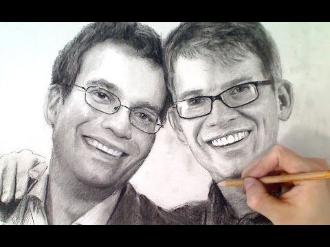 480x360 Drawing John Hank Green (Vlogbrothers) + Art Print Give Away