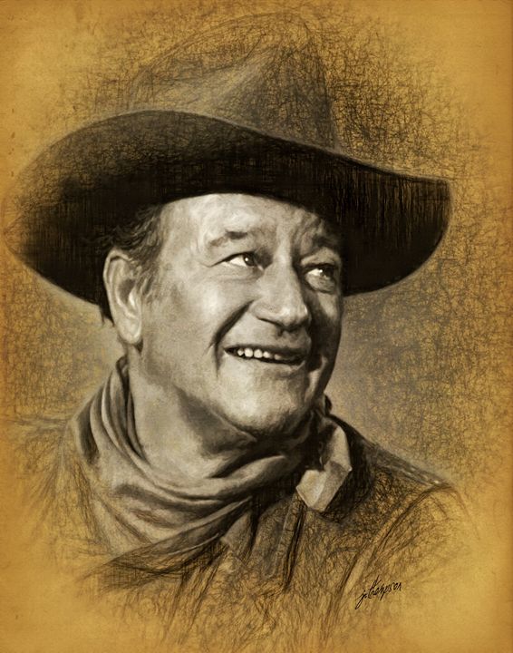 John Wayne Drawing at GetDrawings | Free download