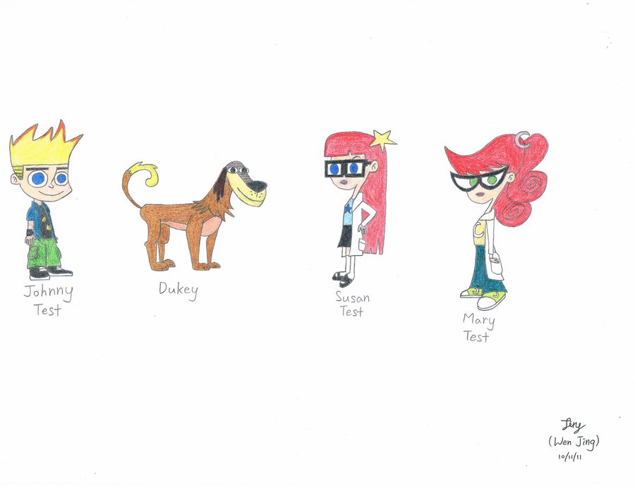900x691 Johnny Test Coloured By Truehero10