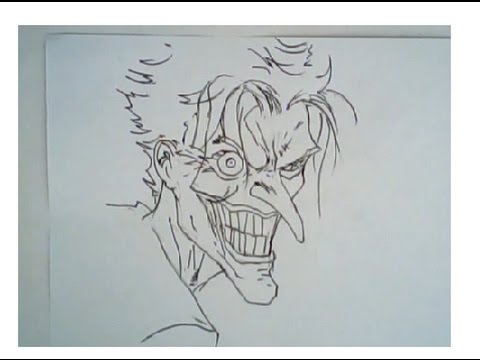 480x360 How To Draw Faces (The Joker, Ep 2) (Comic Book Style)
