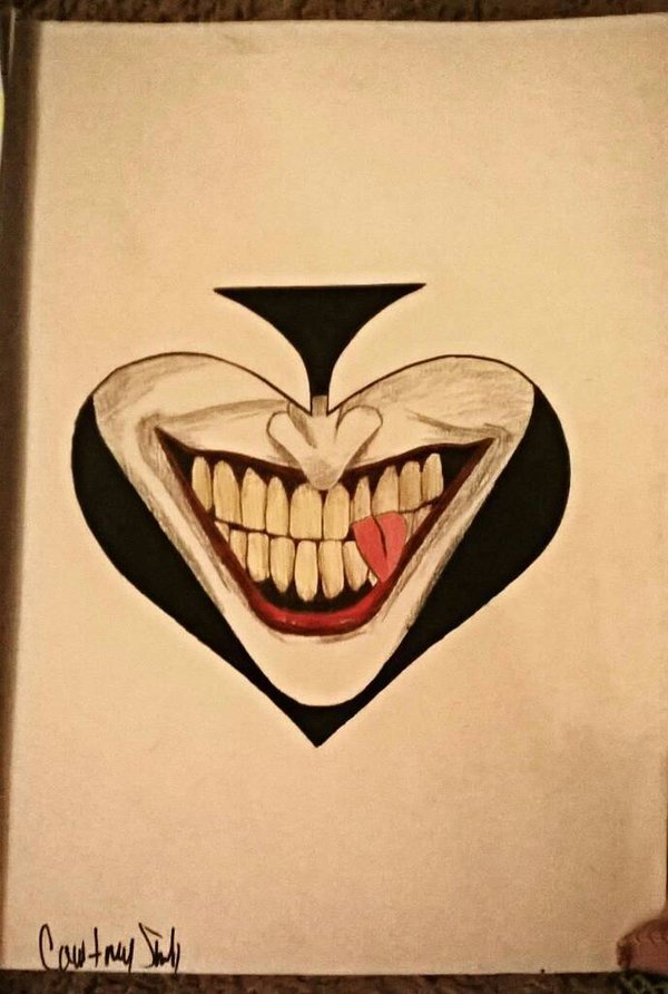600x892 The Joker Drawing By Cshell06