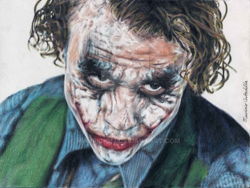 800x601 The Joker Heath Ledger By Mauricio17