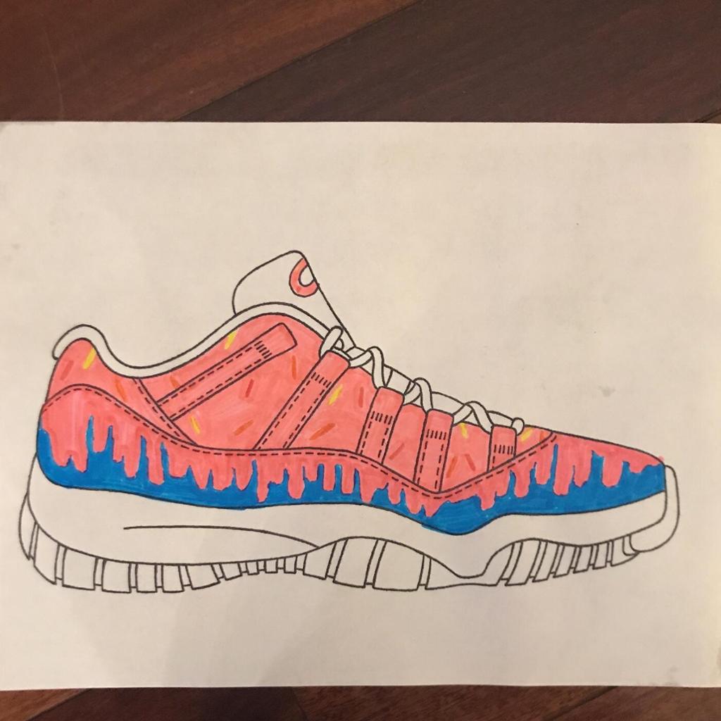 1024x1024 Jordan 11 Low Donut Custom