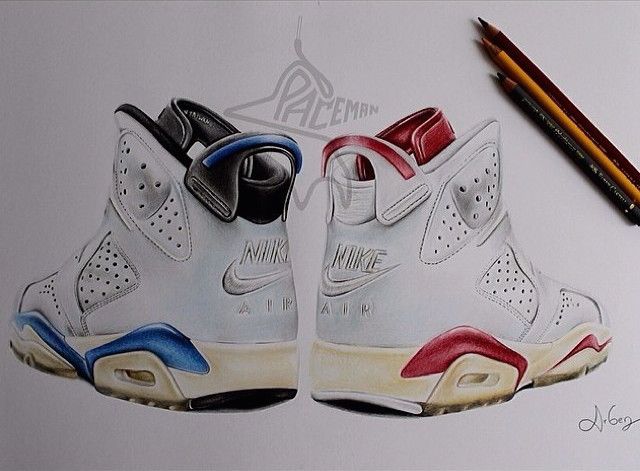 640x471 This Sneaker Drawing Of The Jordan 6
