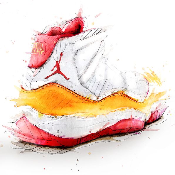 596x596 Air Jordan 11 Art