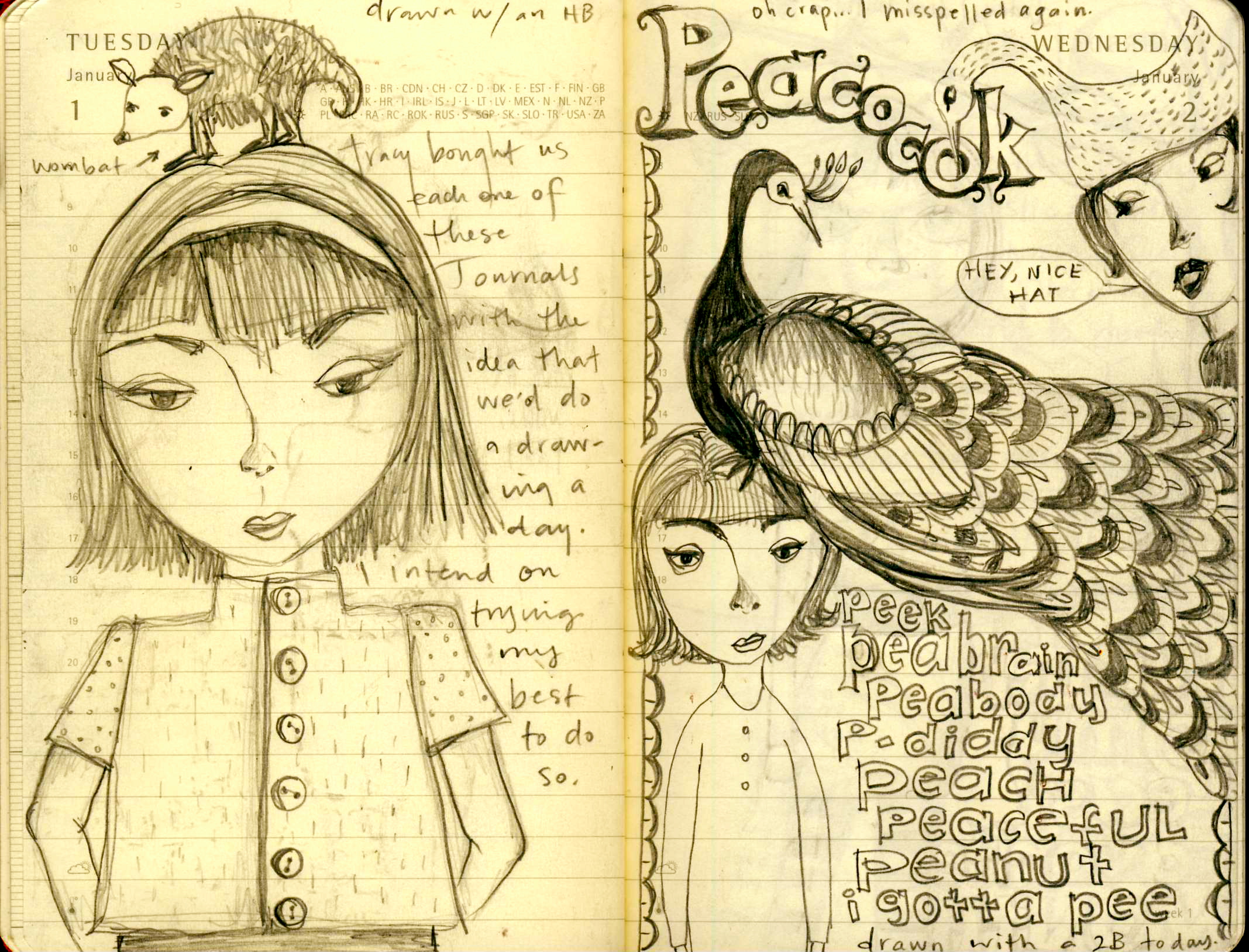 2135x1628 Teesha Moore Drawing Journals
