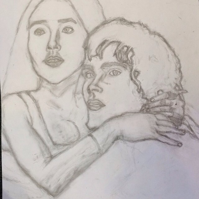 640x640 Romeo And Juliet 1968 Movie Drawing By Missheyhiho