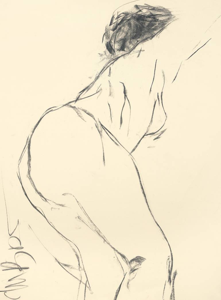 770x1045 Saatchi Art Jump Drawing By Jane Du Brin