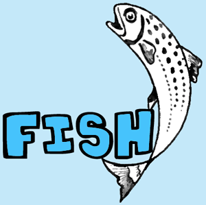 300x299 How To Draw Cartoon Fish Jumping Out Of The Water
