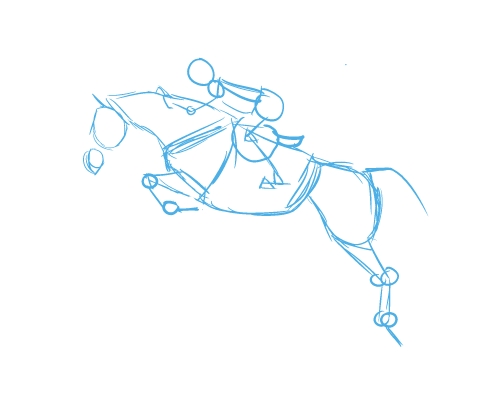 499x414 Live Laugh Ride How To Draw A Jumping Horse Drawinghow To'S