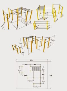 236x318 Wooden Jungle Gym Or Climbing Frame With Handholds, Footholds