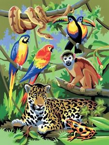 225x300 Acrylic Paintings Of Jungle Animals Crafts Gt Painting, Drawing