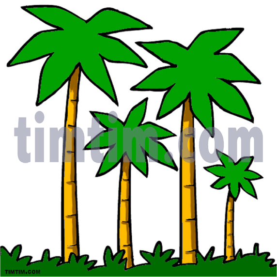 572x572 Free Drawing Of 4 Palm Trees From The Category Climate Amp Nature