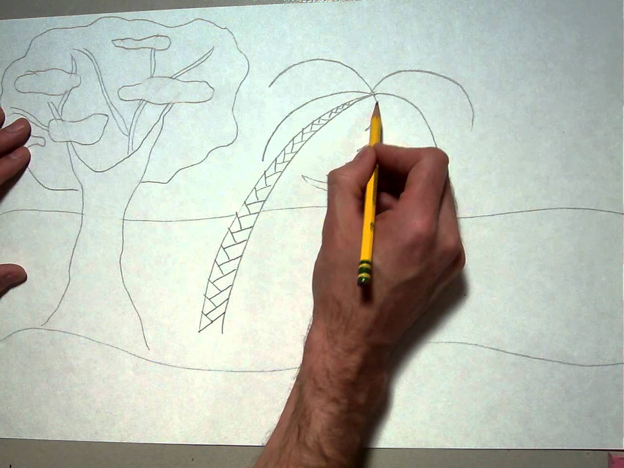 1280x960 Drawing Large Trees For Jungle Painting Mov