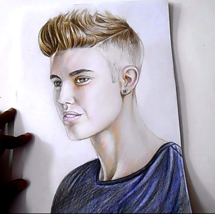 724x720 How To Draw Justin Bieber How To Draw Portraits How To Draw