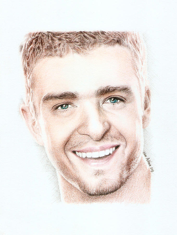 680x900 Justin Timberlake Drawing By Nur Adlina