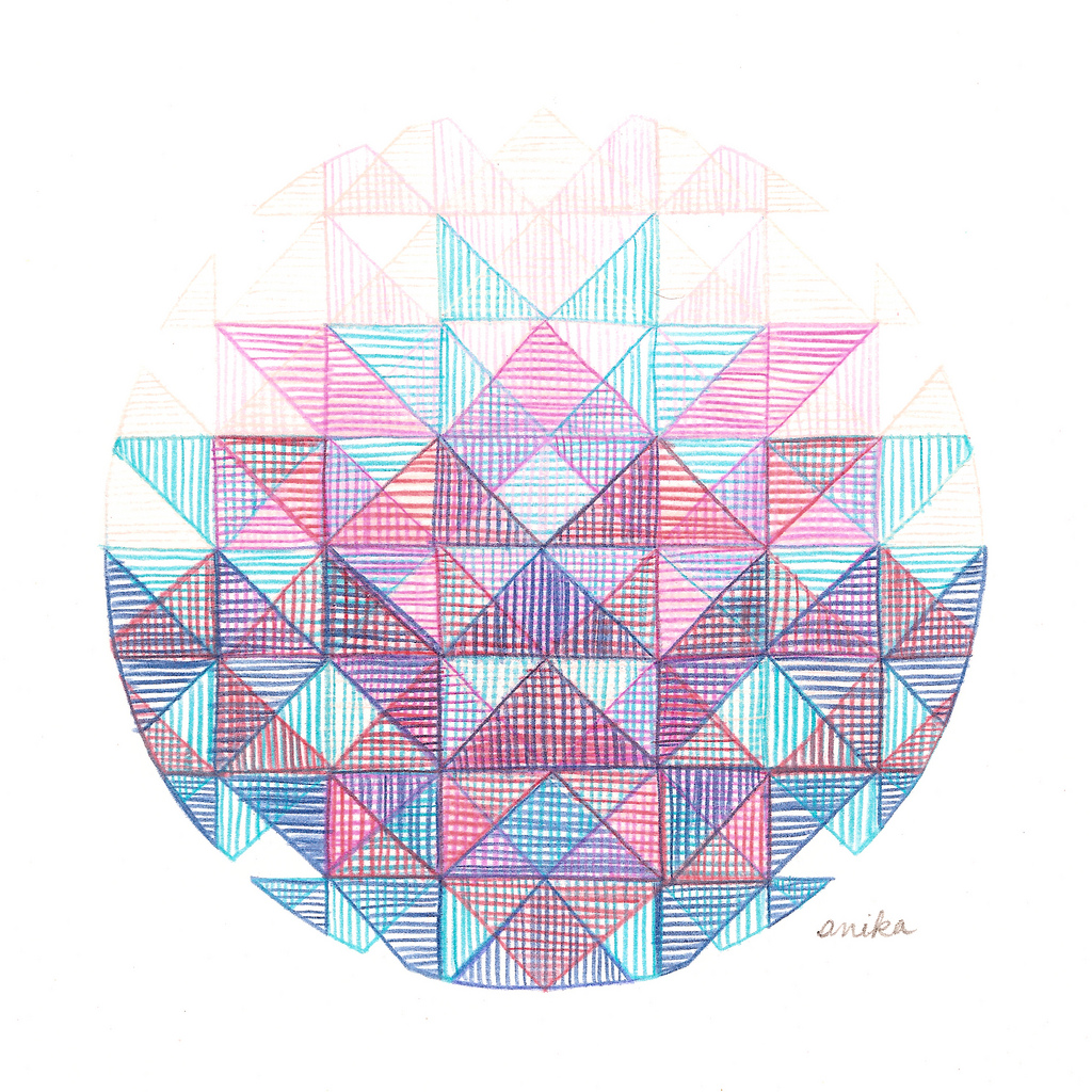 1024x1024 Kaleidoscope Drawing Scanned With Hp All In One Scanner