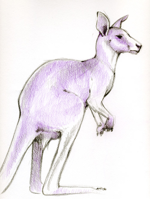 500x666 Purple Kangaroo By Kobayashi
