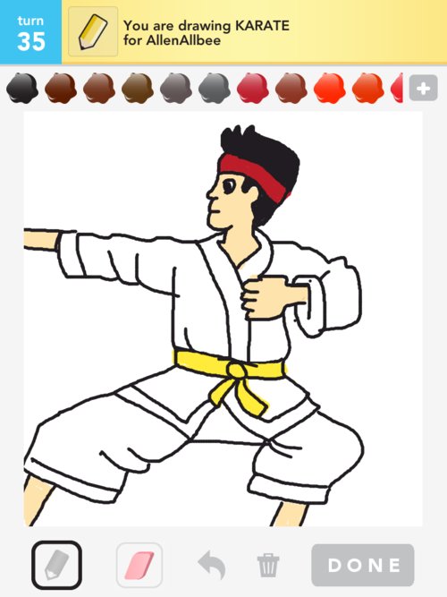 500x667 Karate Drawings