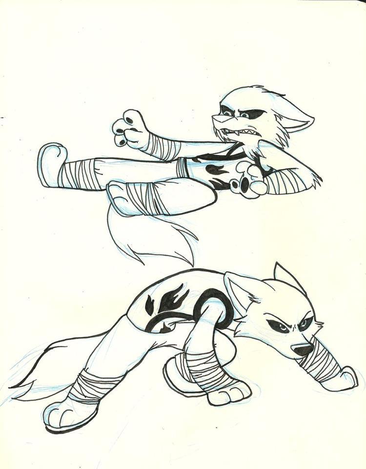 750x960 Wolf Karatekung Fu By Thunderwolf1925
