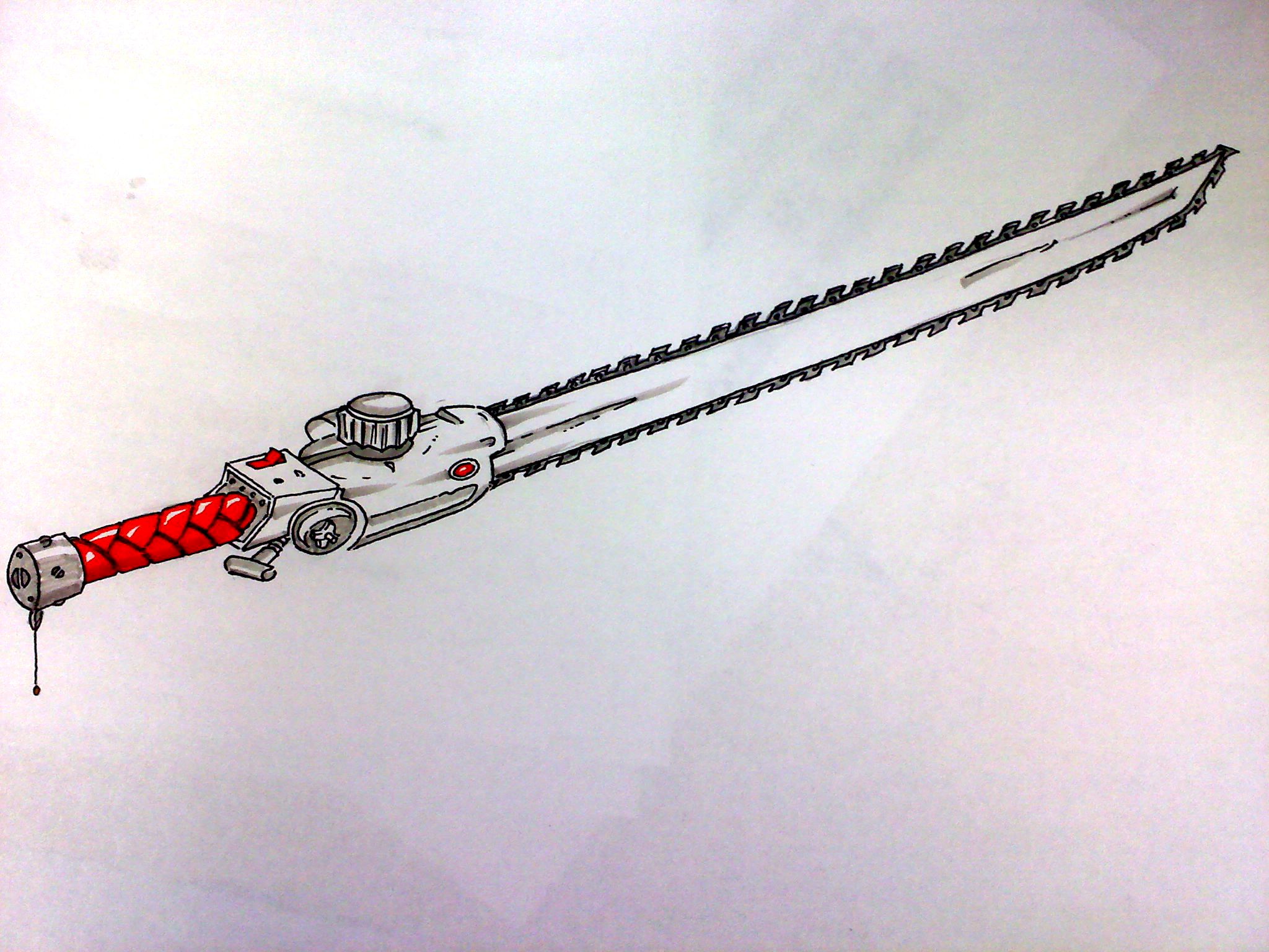 2048x1536 I Can Draw A Chainsaw Katana. I Just Can'T Seem To Build One Yet