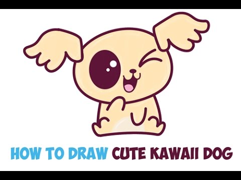 480x360 How To Draw A Cute Dog Step By Step Easy Kawaii Chibi Drawing