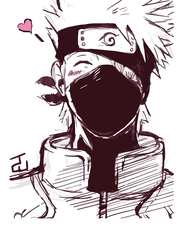 618x800 Kakashi Kawaii Drawing Stickers By Amjedriyad Redbubble