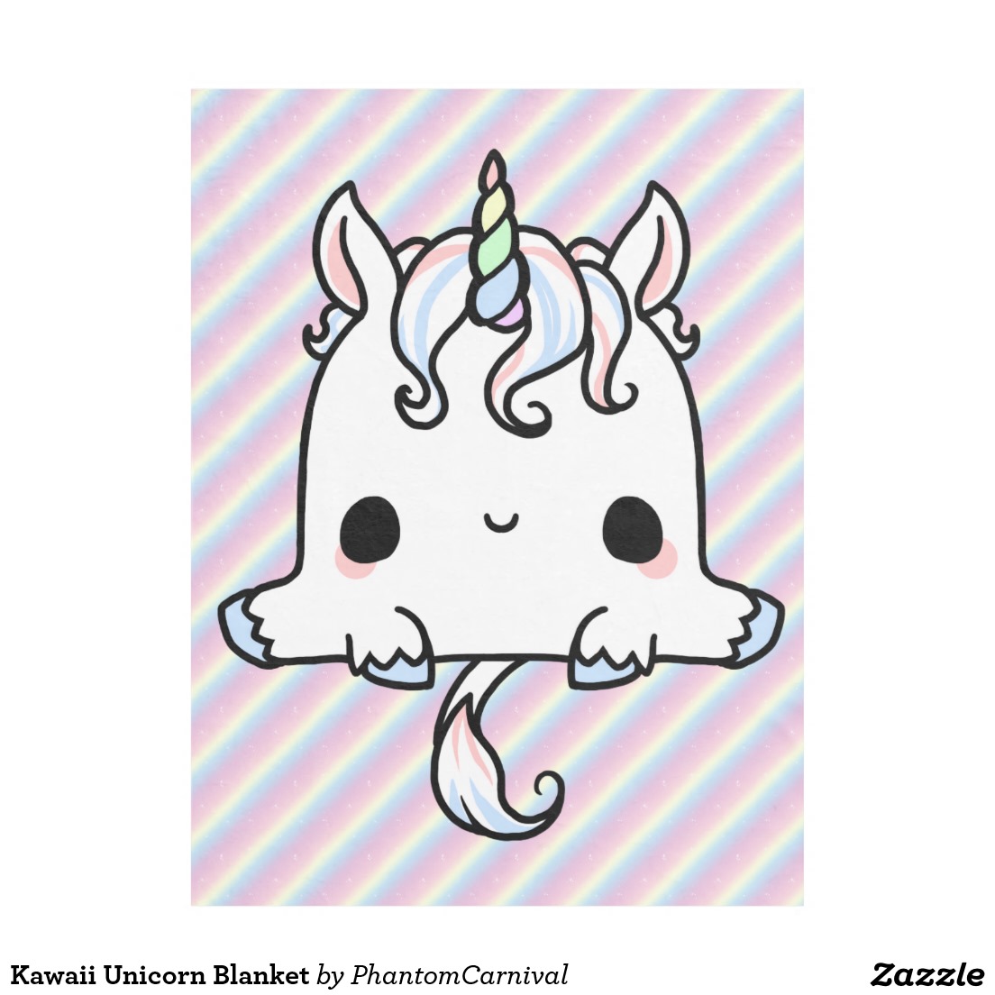 1104x1104 Kawaii Unicorn Blanket Unicorns And Kawaii