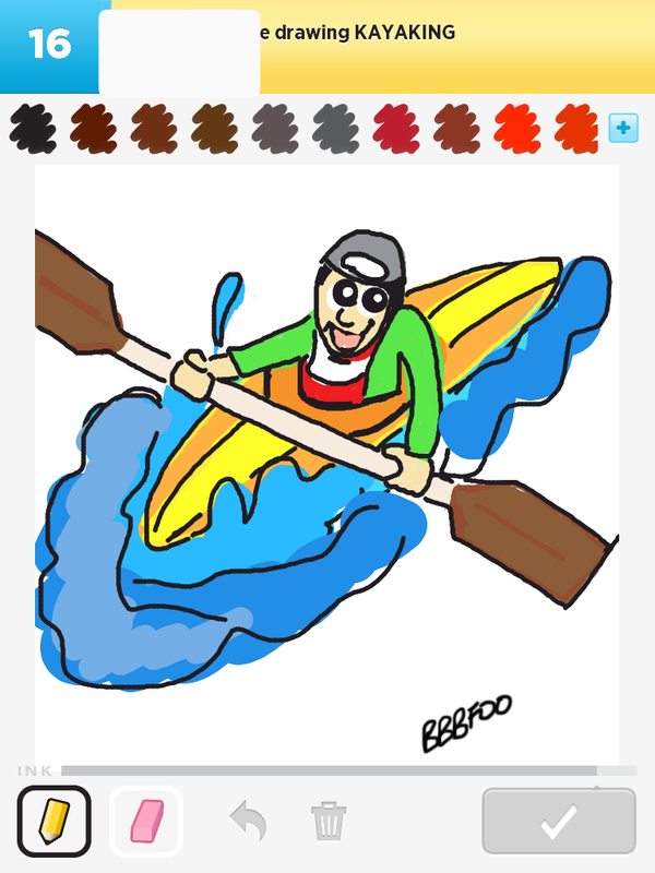 600x800 How To Draw Kayaking