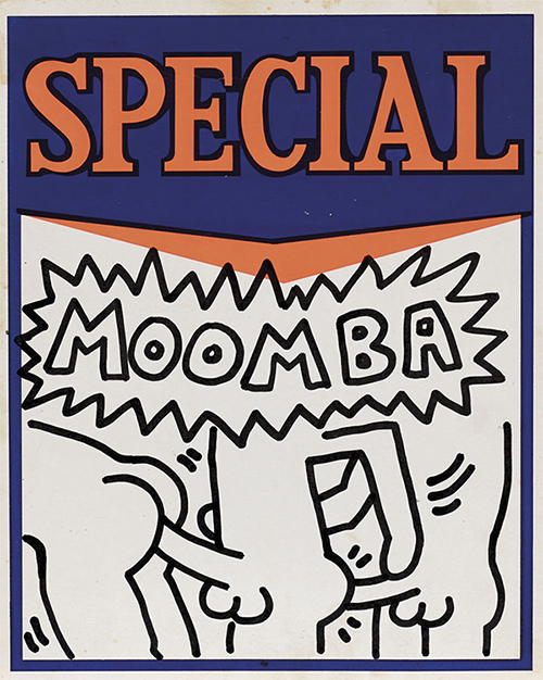500x626 Moomba Drawing Explicit Keith Haring Ink For Sale