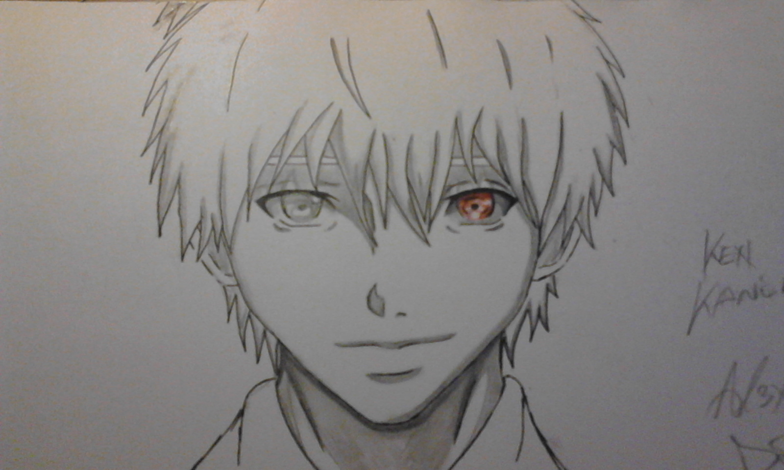 1600x960 Kaneki Ken (Like Anime 95%) My Draw Challenge By Al3x796
