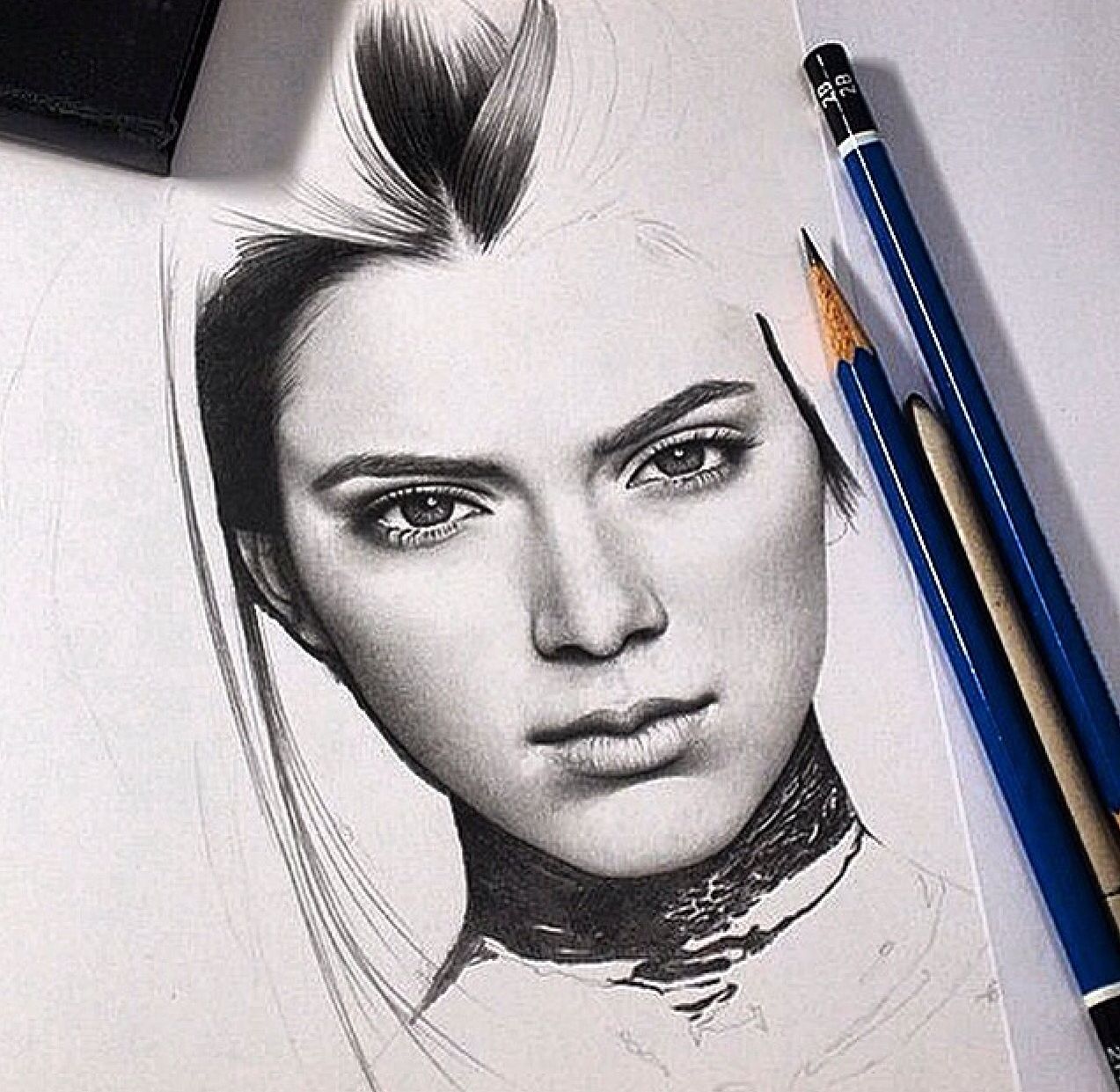 1273x1241 Kendall Kendall Drawings, Drawing Faces