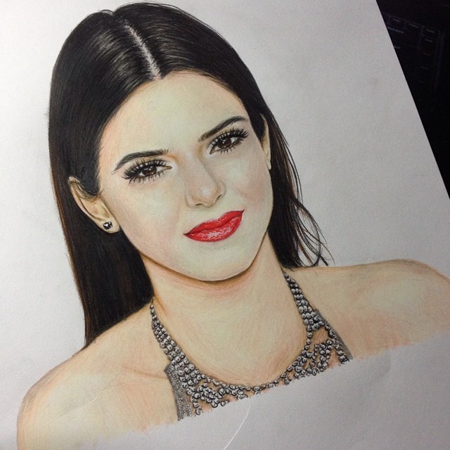 640x640 Kendall Jenner Drawing