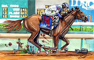 300x194 Kentucky Derby Drawings Fine Art America