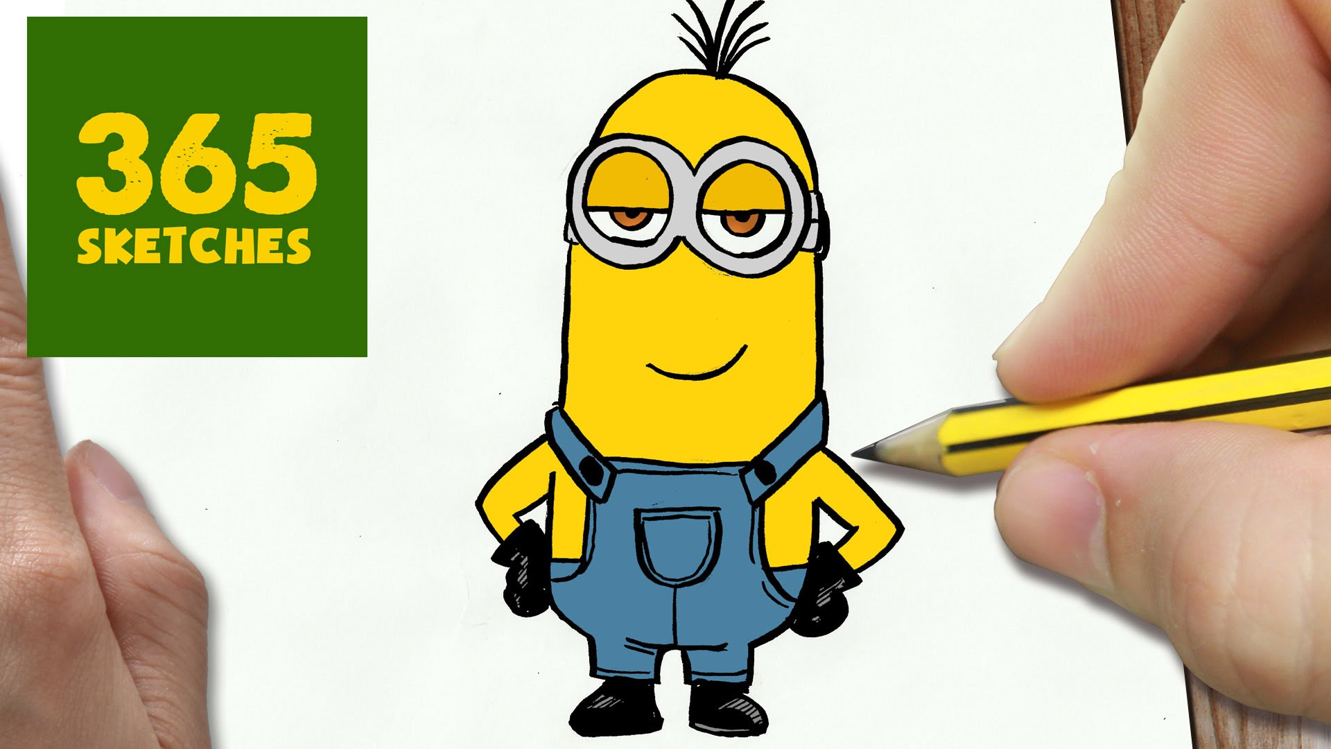 1920x1080 How To Draw A Kevin Minion Cute Easy Step By Step Drawing Lessons