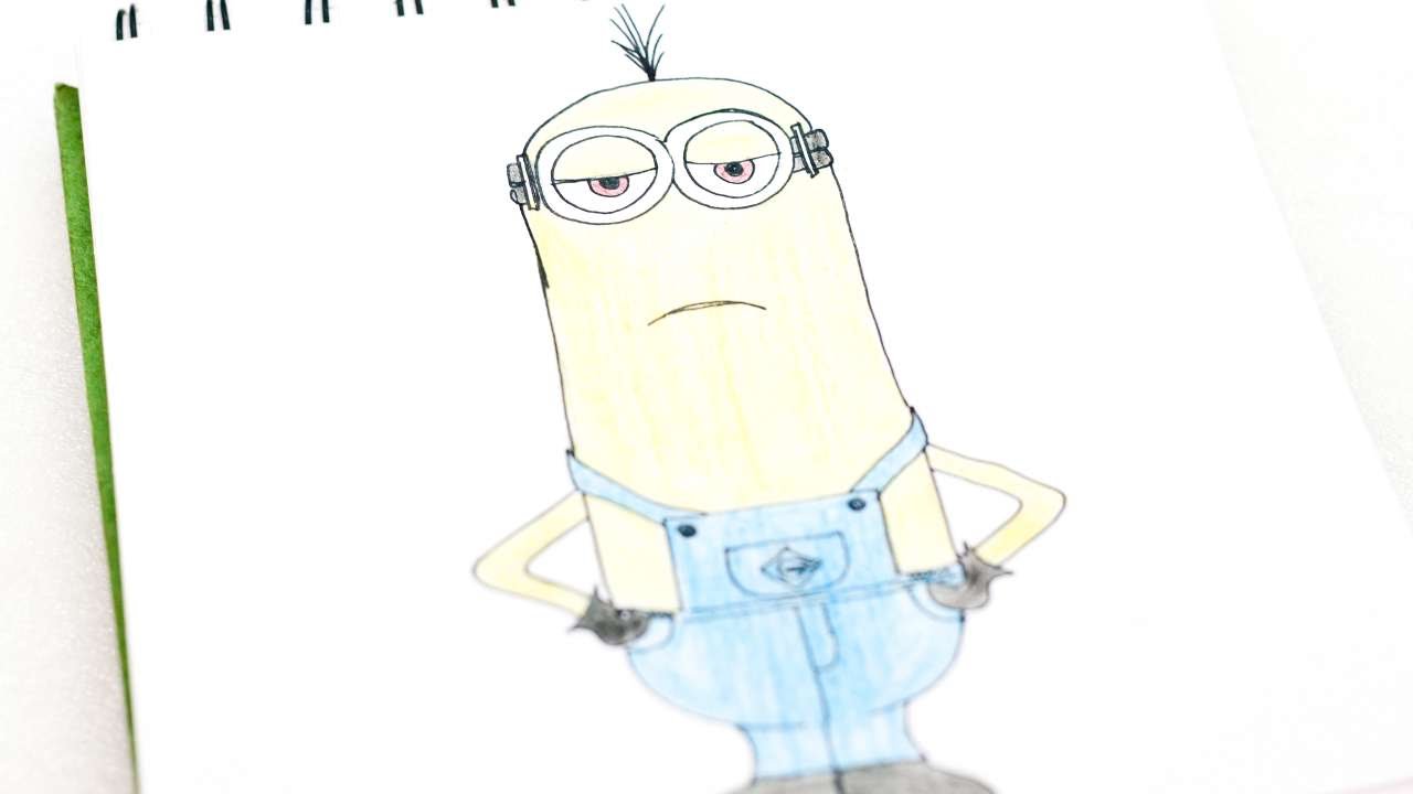 1280x720 How To Easily Draw Kevin The Minion